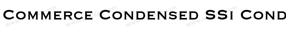 Commerce Condensed SSi Condensed Italic字体转换